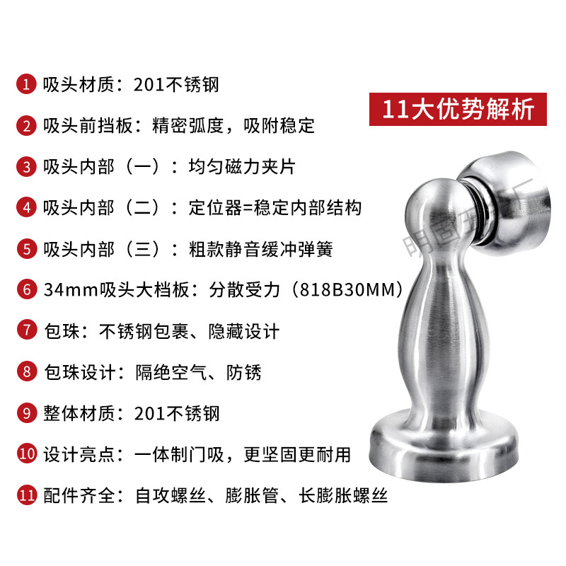 Wholesale of strong magnetic stainless steel door stops without one-piece formed door stops, door claps, door tops and door stops from the manufacturer Application Scenario