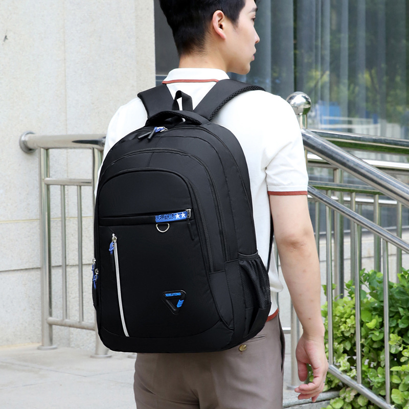 Cross-border men's backpacks, lightweight business large-capacity outdoor travel backpacks, simple high school and college student schoolbags Specification drawing