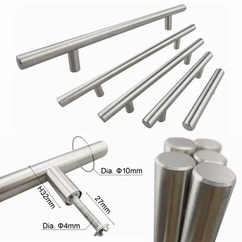 Cross-border supply of T-shaped handles, stainless steel handles for cabinet doors, drawers, wardrobes, shoe cabinets and furniture details Picture