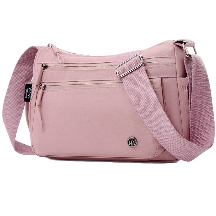 Hot-selling casual large-capacity women's bag with multiple layers, lightweight single-shoulder bag, fashionable nylon, simple and stylish crossbody bag Item Picture