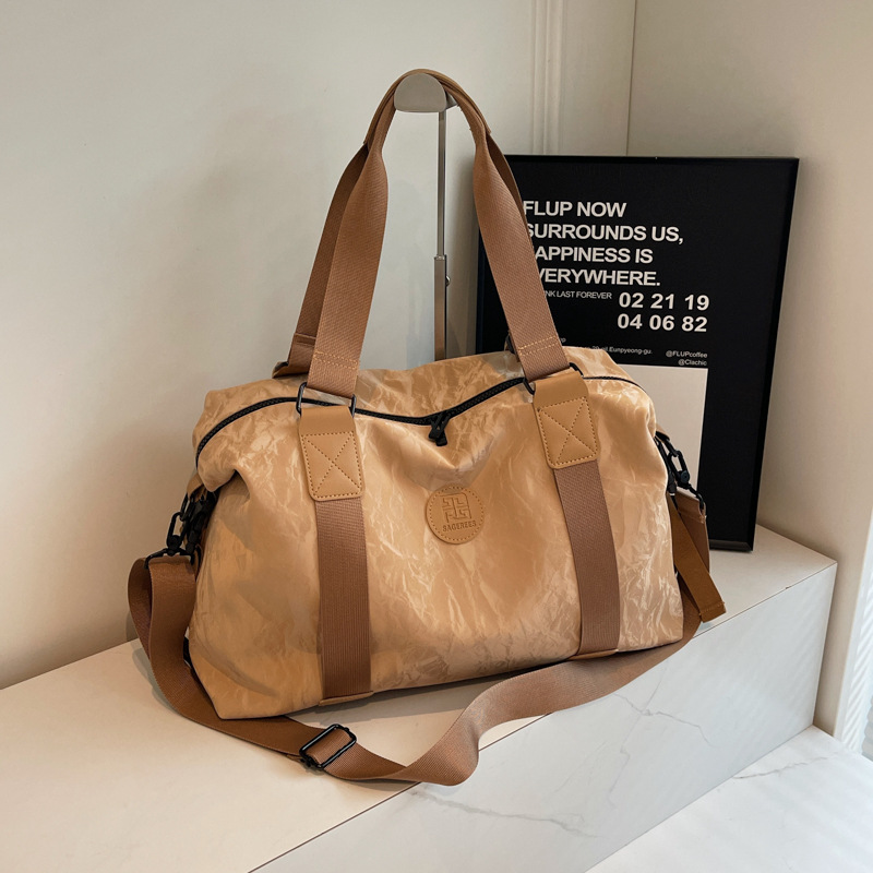 Wholesale of new simple and fashionable fitness bags, large-capacity casual travel storage bags, and women's sports yoga training bags full figure