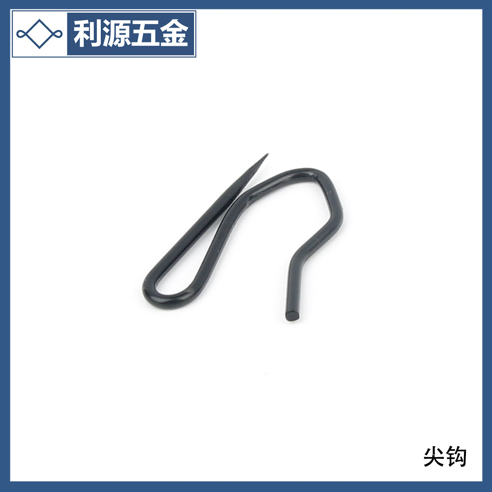 Source Head manufacturer's home curtain hanging rings, iron rings with pointed hooks, curtain iron sheet rings with ear rings, hanging rings Item Picture