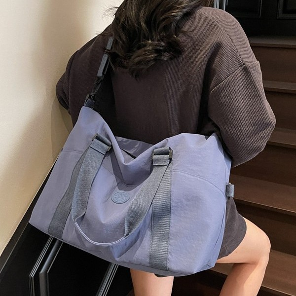 New Korean-style single-shoulder crossbody waterproof, large capacity, stretchable suitcase, fitness bag, short travel bag, mommy bag Specification drawing
