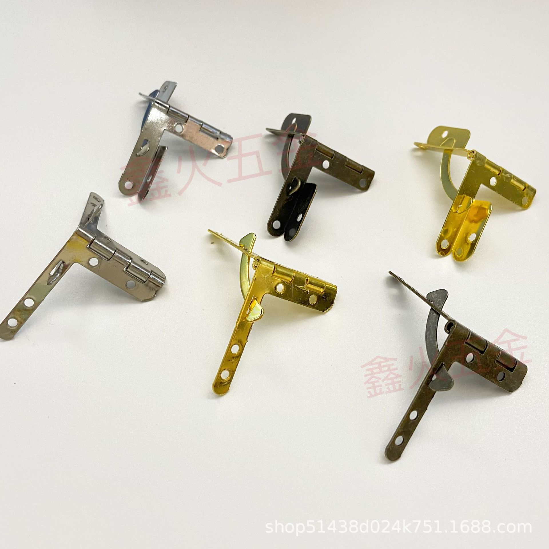Seven-character hinge support hinge pull rod folding hinge with bent foot gold hinge aircraft hinge full figure