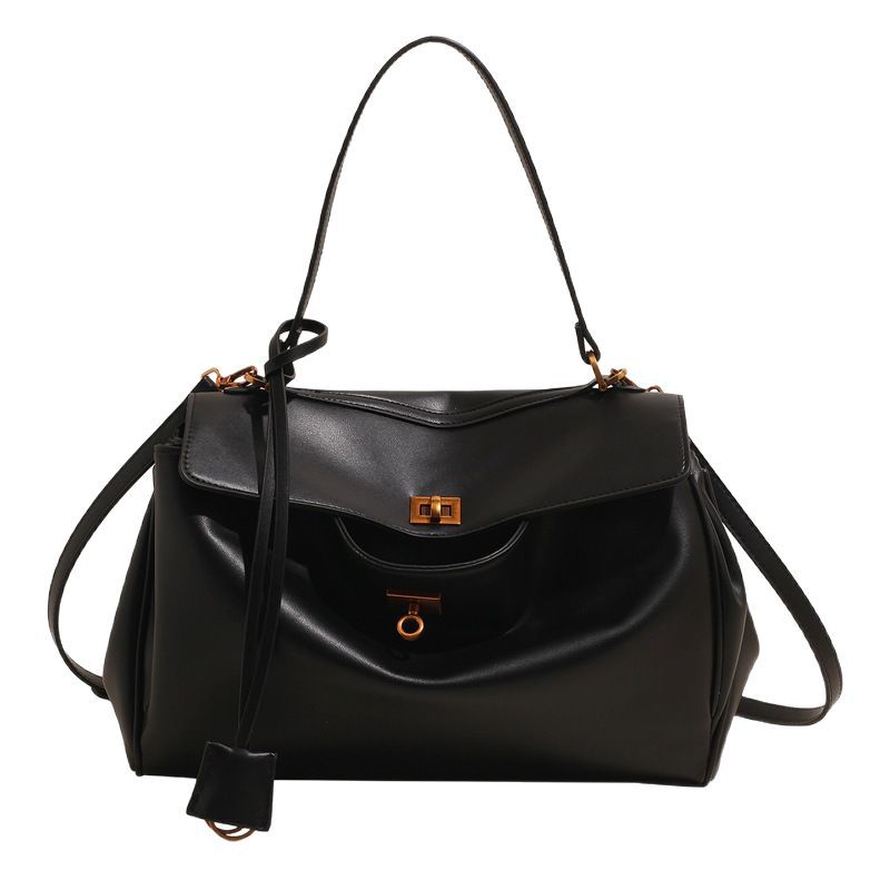 Retro style platinum handbag for women, 2025 new style, high-end, simple, casual and versatile commuting single-shoulder crossbody bag Item Picture