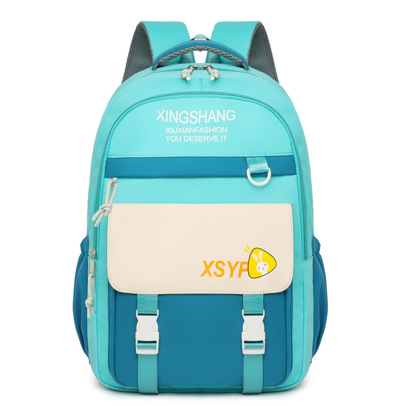 New fashionable, casual, lightweight and large-capacity cross-border backpacks for junior high school students, senior high school students and primary school students Item Picture