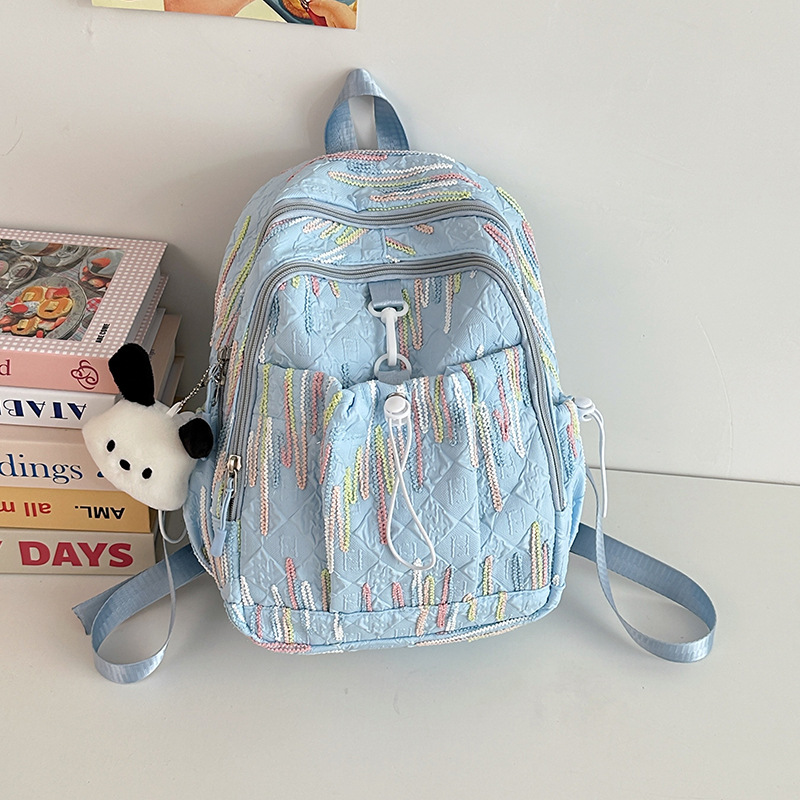 Schoolbag for female college students 2025, cute and soft girl backpack, Japanese-style Instagram casual, light and small backpack details Picture