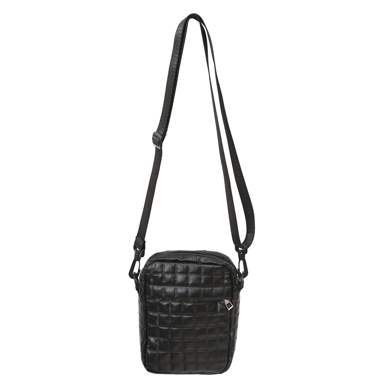 2024 Winter new men's and women's cotton-padded bag, casual capacity crossbody bag, outdoor trendy backpack, casual chest crossbody bag Item Picture