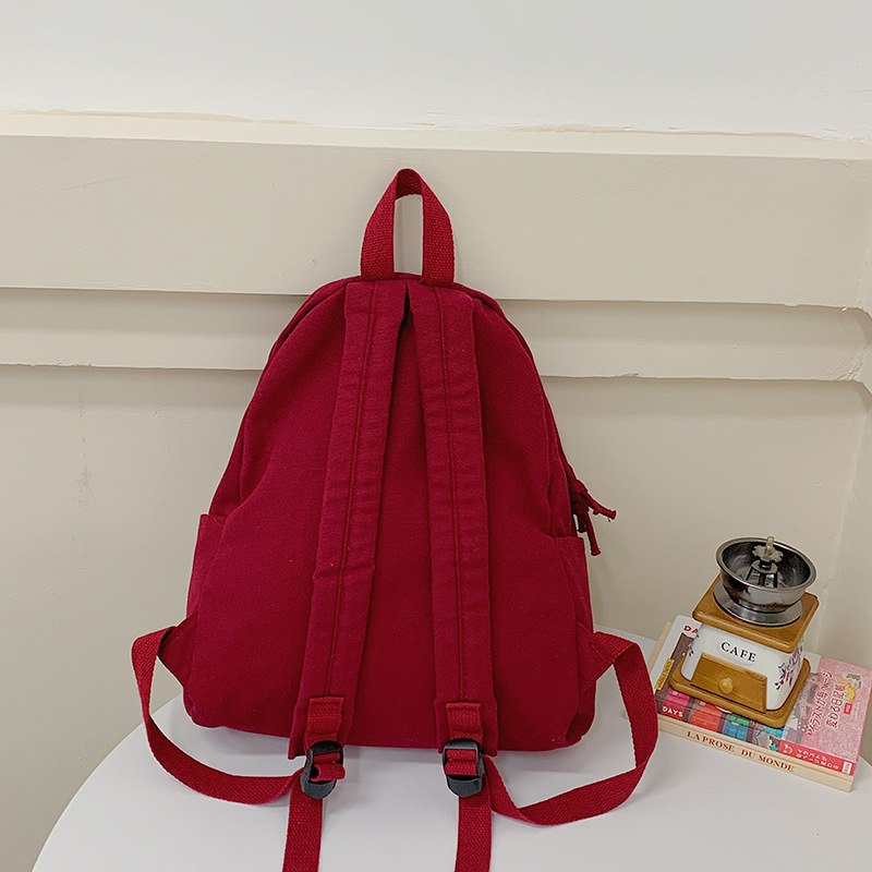 Cartoon cute dog, school-style backpack, soft girl, large-capacity casual school bag, travel backpack Specification drawing