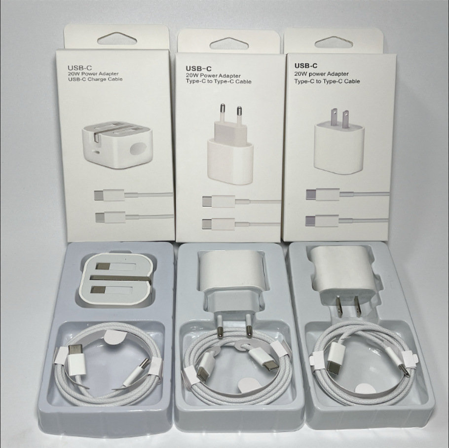 The US and European standard pd20w mobile phone charger is suitable for the Apple 15 charger ipad set with 35w pd data cable details Picture
