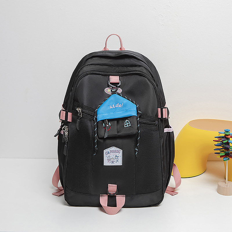 Cute house schoolbag for girls, Instagram backpack, lightweight and large-capacity backpack for junior high school, senior high school and college students, for traveling Specification drawing