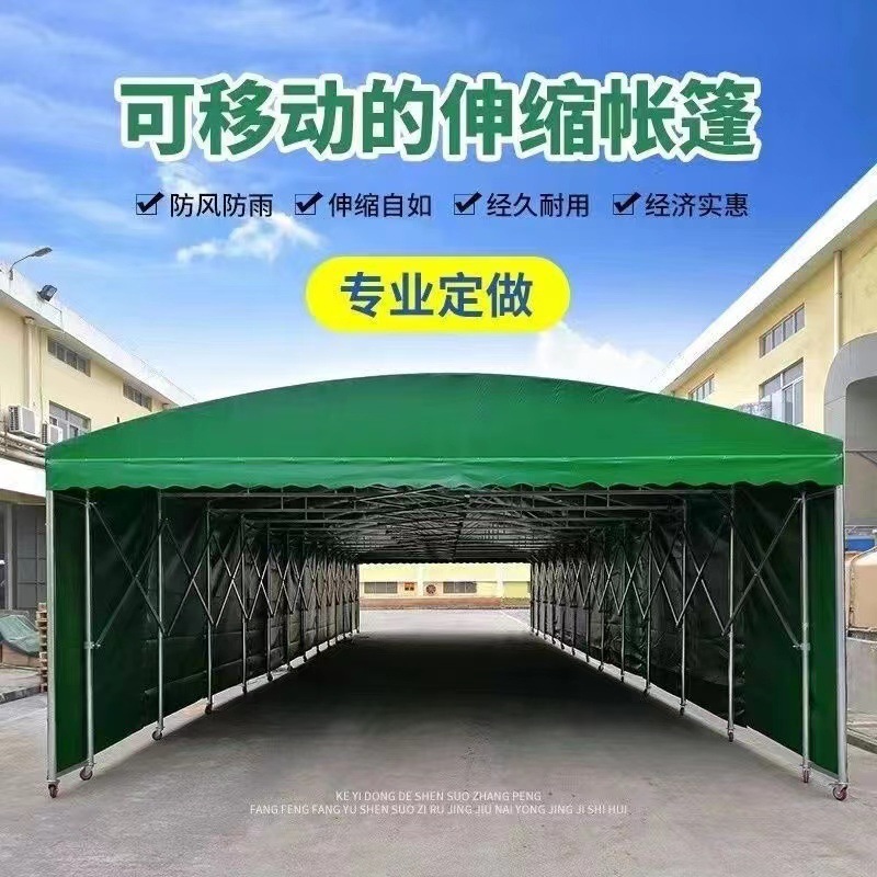 Wholesale of mobile sliding awnings, large outdoor activity tents, warehouse food stalls, night market awnings, retractable sunshades Application Scenario