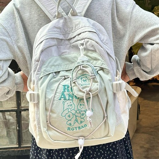 Japanese-style ins girl academy style cute mother-and-child bag, student schoolbag, casual and versatile backpack for girls, travel bag full figure