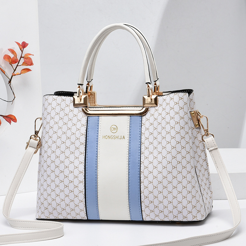 Women's handbag 2023 New style fashionable Korean style trendy print large-capacity single-shoulder crossbody women's bag, stylish export Specification drawing