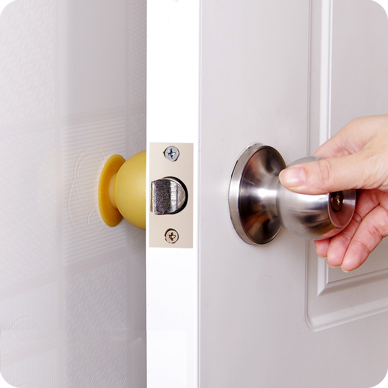 Cross-border best-selling door rear anti-collision pad, silicone spherical door handle anti-collision suction cup, circular lock protection cover, anti-slip cover Specification drawing