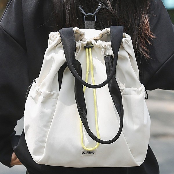Fashionable foreign trade dual-purpose bag, cross-border bag, casual nylon backpack, multi-functional single-shoulder hand-carry fitness bag, large capacity details Picture