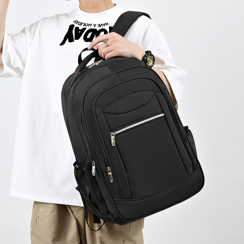 New men's business computer bag, large-capacity casual Oxford fabric waterproof backpack, college student schoolbag, cross-border wholesale Specification drawing
