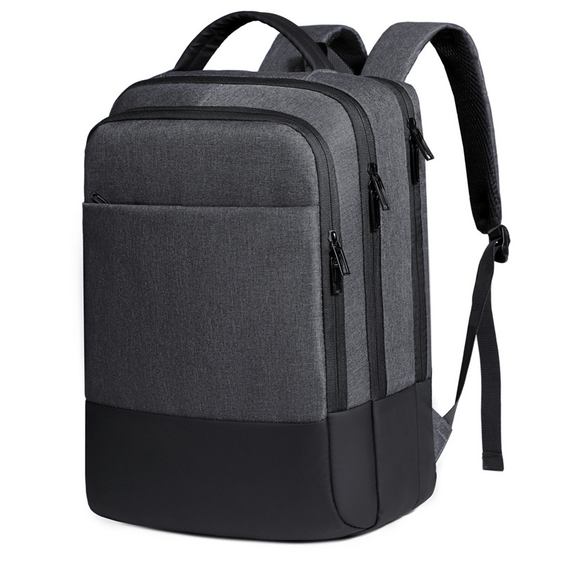 Cross-border business computer bag, double-shoulder high-end men's multi-functional casual backpack, large-capacity business travel bag Item Picture