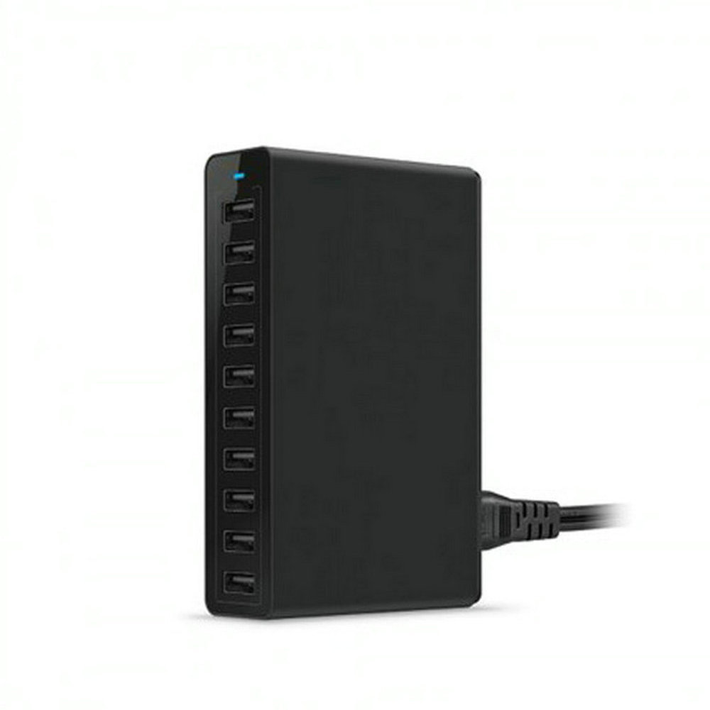60W multi-port USB charger, 10-port USB charger, suitable for Apple, Huawei and Android mobile phone chargers details Picture