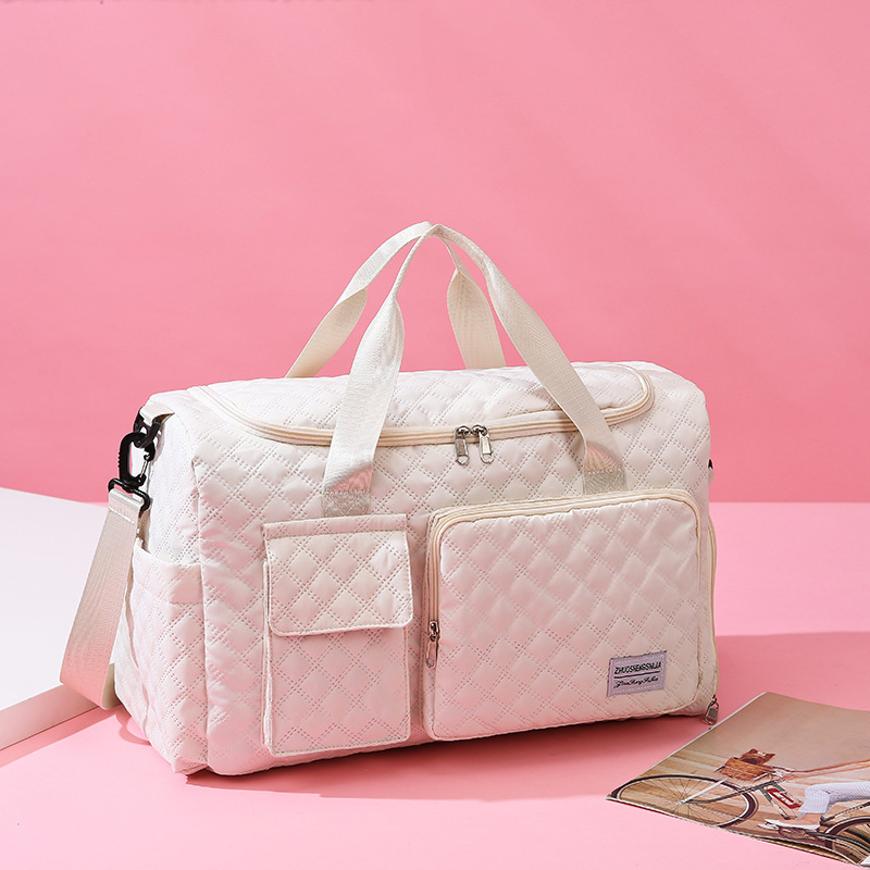 Cross-border wholesale simple travel bags, large capacity, lightweight, multi-pocket fitness bags, dry and wet separation with shoe compartment storage bags full figure