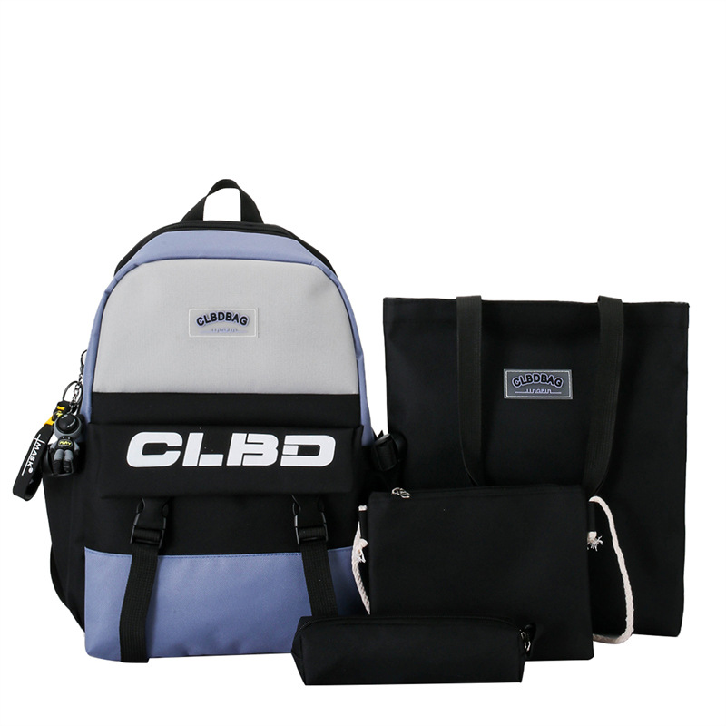 Wholesale junior high school campus Ins-style backpacks, Japanese-style high appearance level letter student backpacks, schoolbags for girls, one-piece consignment Item Picture