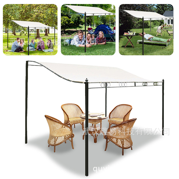 Outdoor balcony thickened tent, tarpaulin, canvas, waterproof and sun-proof, knife-scratched cloth, oilcloth, rainproof cloth, tarpaulin, rain shelter cloth details Picture