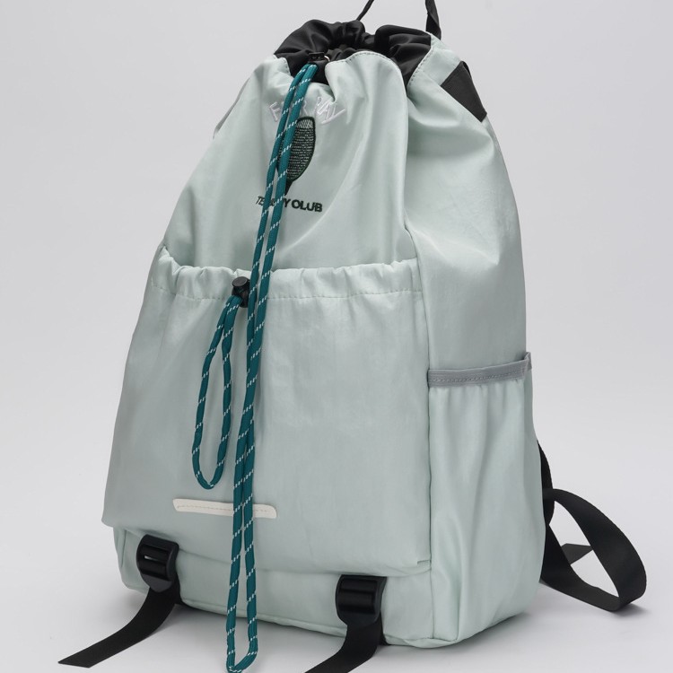 Badminton bag, drawstring backpack, 2024 new nylon fabric, large-capacity student schoolbag, mountain climbing, cycling and outdoor bag Specification drawing