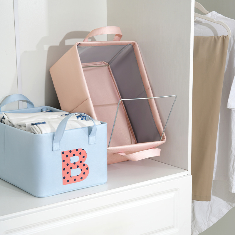 New ABC storage baskets are great for home storage, dormitory book storage boxes, toy storage boxes, and clothing storage boxes Specification drawing