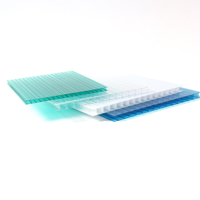 Double-layer pc polycarbonate sheet greenhouse honeycomb board, transparent polycarbonate light-transmitting board, and sunshade board manufacturer wholesale Item Picture