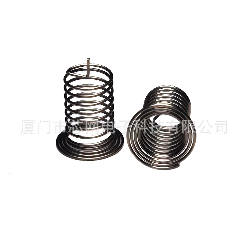 F6-6-4-0.4 Horn center type switch button antenna circuit board induction compression spring carbon steel nickel-plated Item Picture