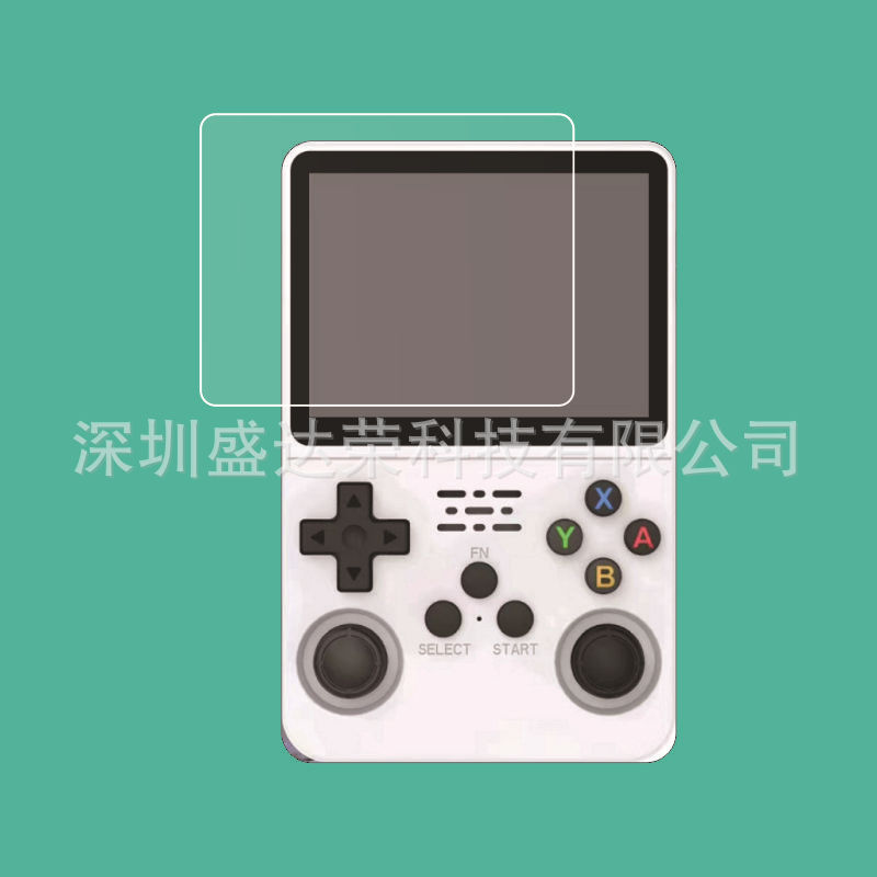 Suitable for R36S game console tempered film, handheld game console r36s glass tempered film, game console screen film Application Scenario