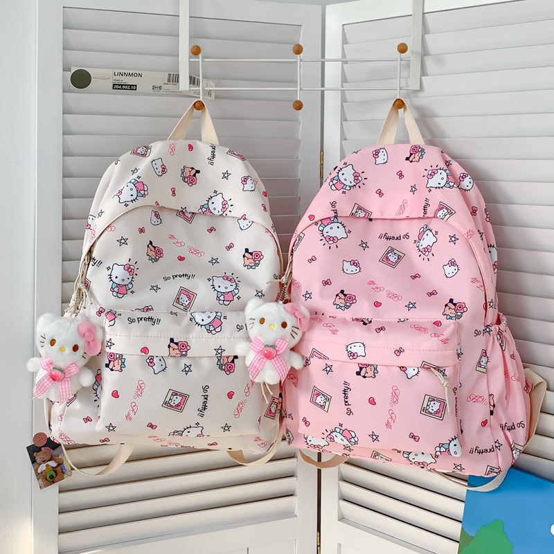 Japanese-style cute cartoon schoolbag for girls, backpack for junior high school and primary school students, large-capacity backpack, travel schoolbag Application Scenario