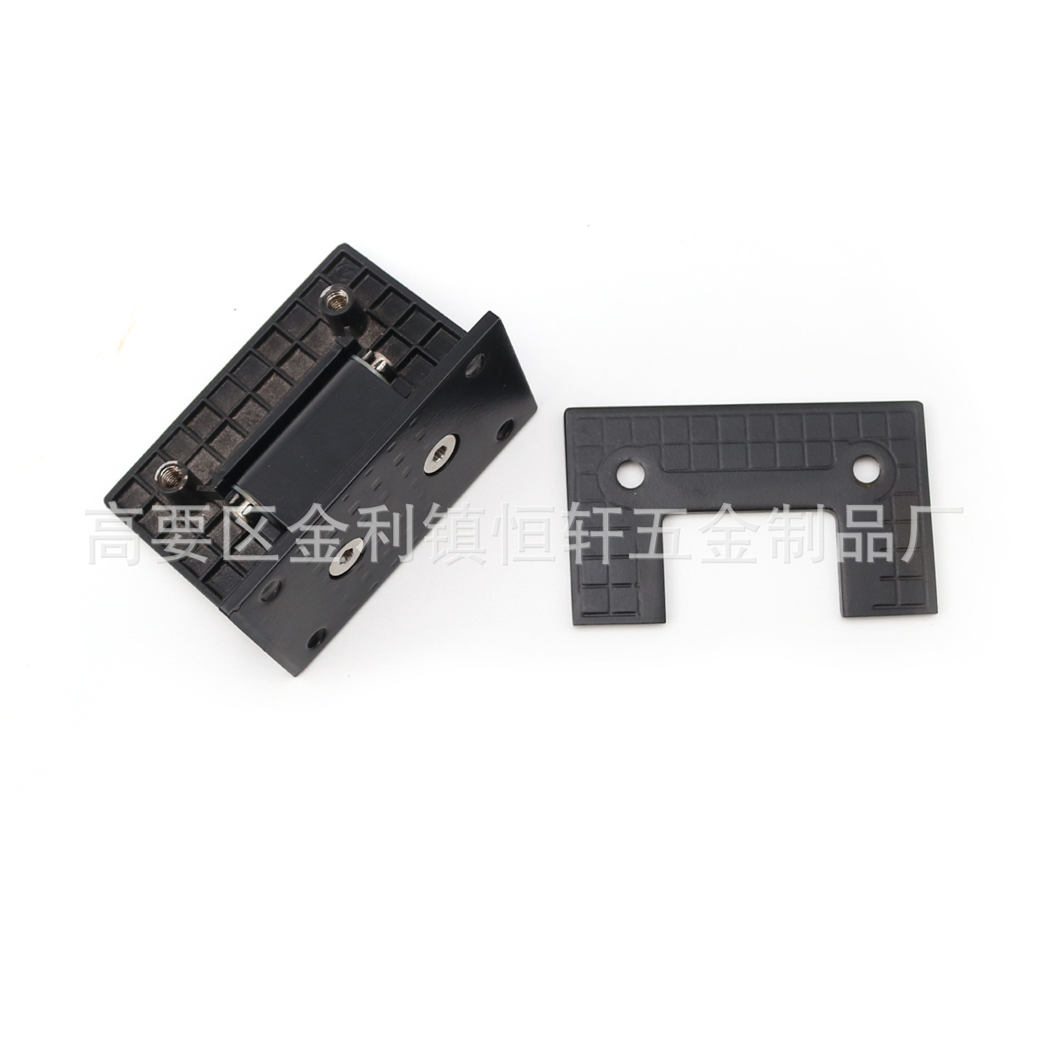 Stainless steel 90-degree black bathroom clamp, bathroom door hinge, frameless door clamp, matte black bathroom glass clamp Application Scenario