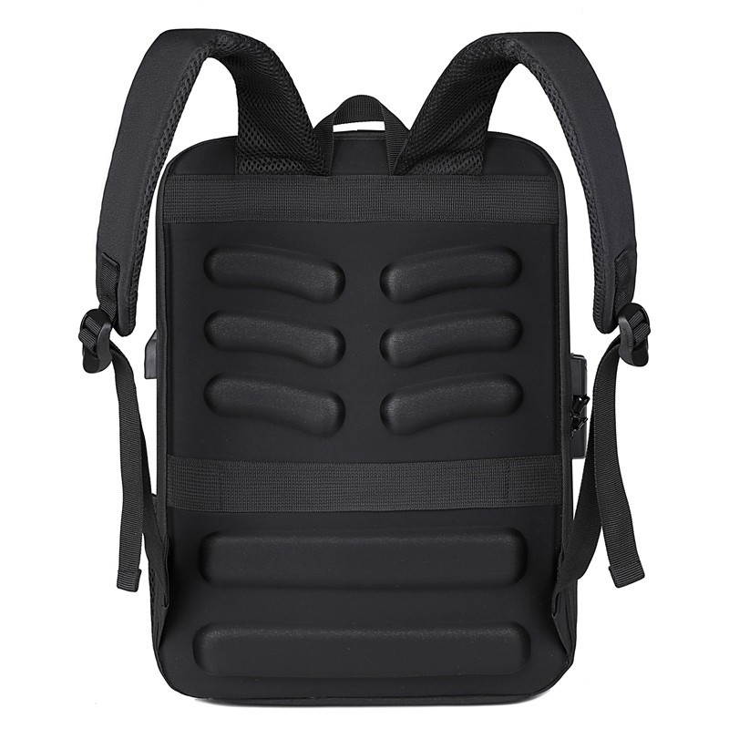Cross-border three-dimensional hard shell men's backpack, multi-functional pvc Oxford fabric business large-capacity backpack for computers Specification drawing