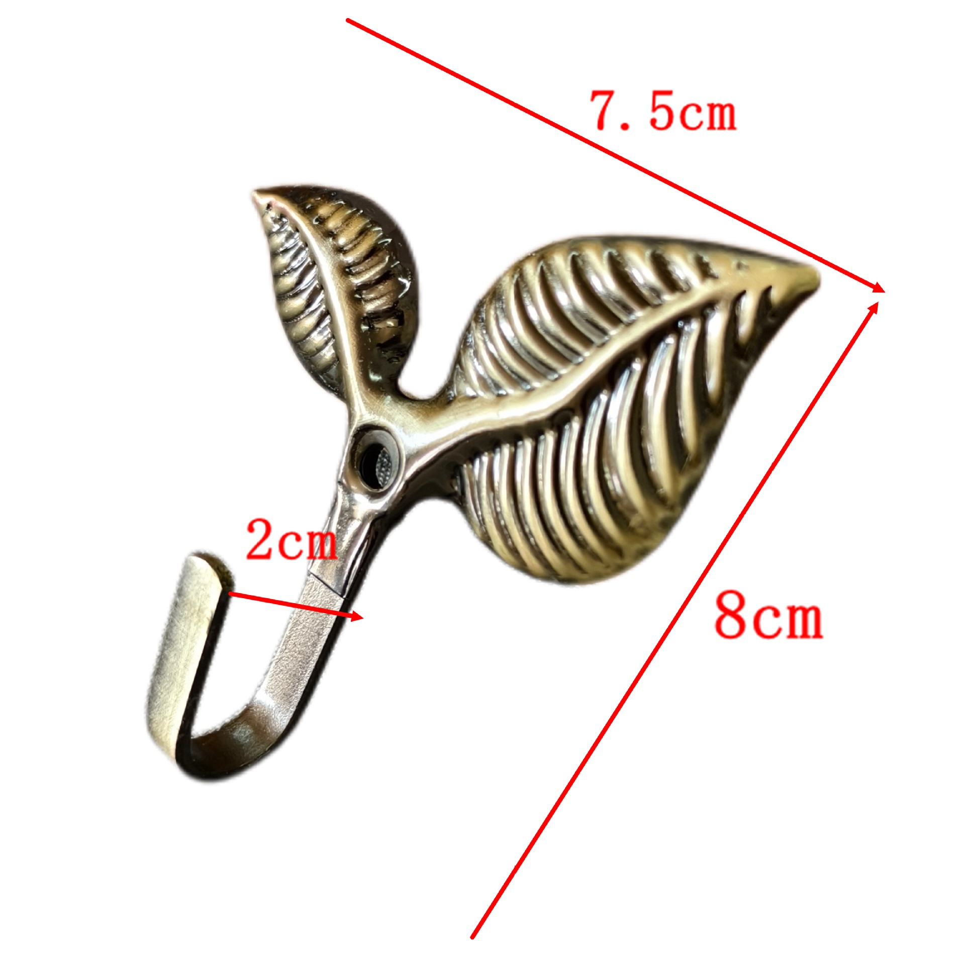 Cross-border best-selling curtain accessories: curtain hooks, curtain wall hooks, European-style leaf hooks, wall hooks, coat hooks, factory direct sales Item Picture