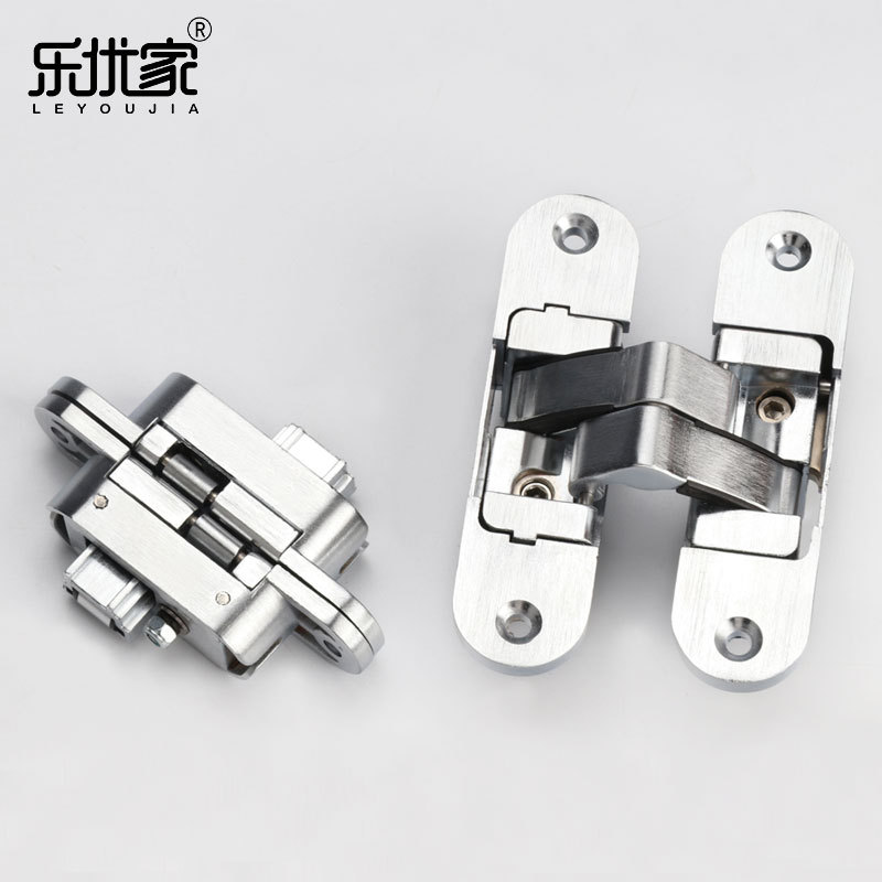 Folding door three-dimensional hidden door hinge, hidden adjustable cross wooden door hinge, flip board screen hinge manufacturer wholesale details Picture
