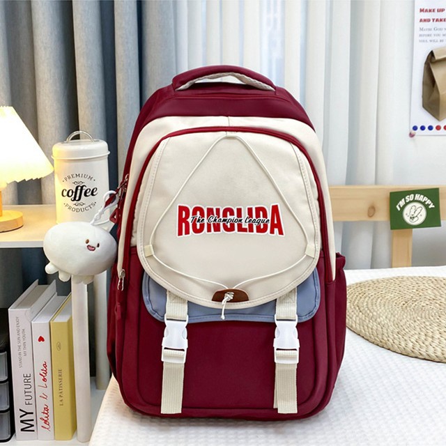 New cross-border college style large-capacity schoolbag for junior and senior high school students, high appearance level girl backpack, computer travel backpack Application Scenario