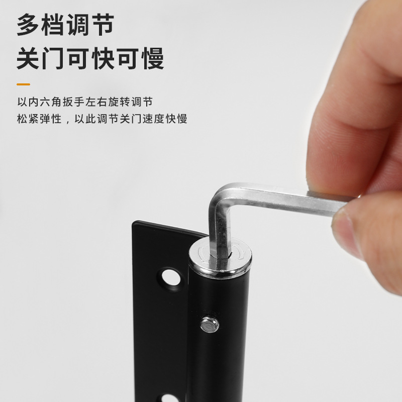 Lightweight and simple door closer, household stainless steel automatic door closer, hotel door buffer automatic door closing device Specification drawing
