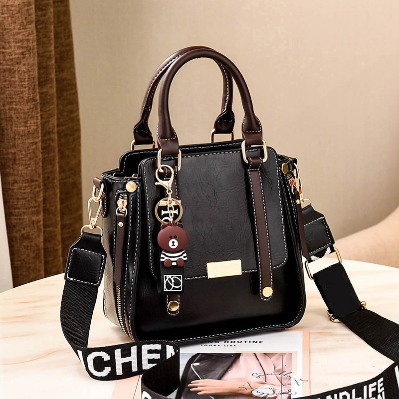 Bag Girl 2022 New style fashionable retro handbag, Korean style simple and casual style single-shoulder crossbody bag consignment details Picture