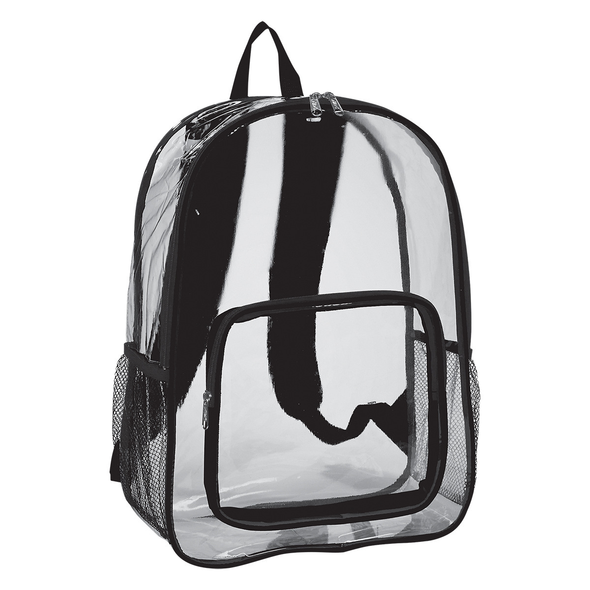 Cross-border PVC transparent square backpack, male and female hand-held student schoolbag, available in multiple colors and customizable logo full figure