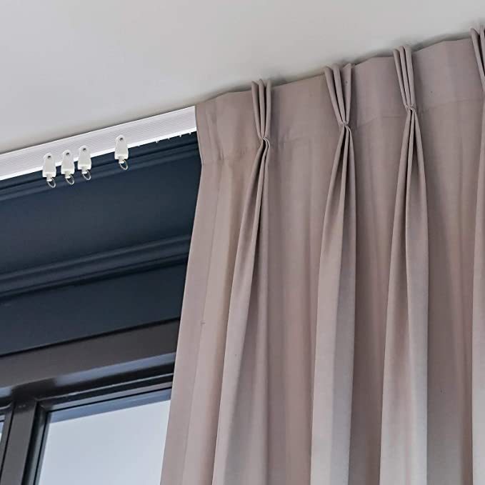 Cross-border wholesale of 5-meter plastic steel track sharp hook set, curtain curved track, flexible guide rail with accessories Application Scenario