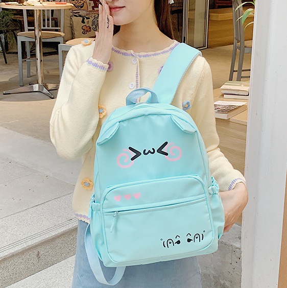 High appearance level 2024 autumn/winter new Japanese-style cute large-capacity casual and versatile student soft girl backpack for girls full figure