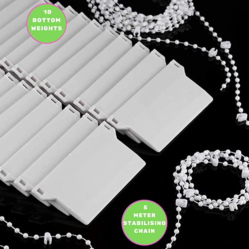 Cross-border direct supply of 5-meter bottom beads, 10-piece base plate set, 89MM vertical curtain accessories, vertical blinds, curtain accessories Item Picture