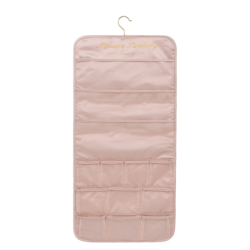 Underwear storage hanging bag, wall-mounted double-sided storage bag, underwear, bra and socks organization rack, wardrobe hanging bag Item Picture