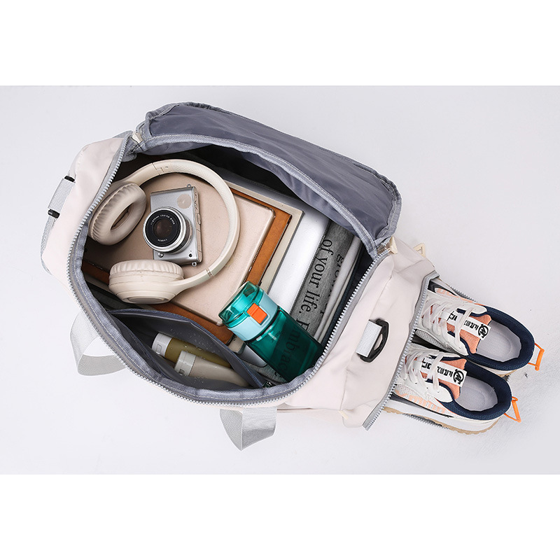 Logo-printable hand-held yoga and fitness bag, dry and wet separation shoe compartment, swimming bag, large-capacity luggage storage bag for business trips Specification drawing
