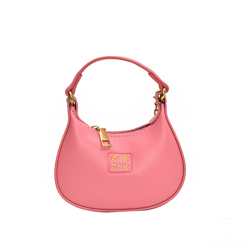 Korean version single-shoulder bag for boys and girls, simple solid color, stylish mini children's chain bag, 2024 new style foreign trade children's bag Item Picture