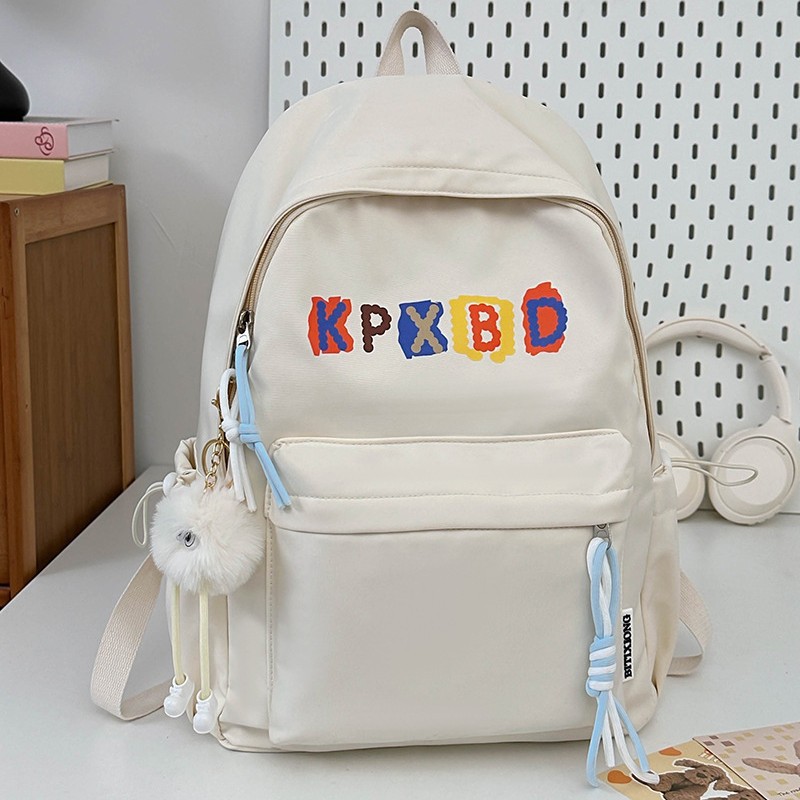2024 New high-appearance-level, fresh and light student and children's backpack, forest-themed, lightweight and versatile backpack for girls Specification drawing