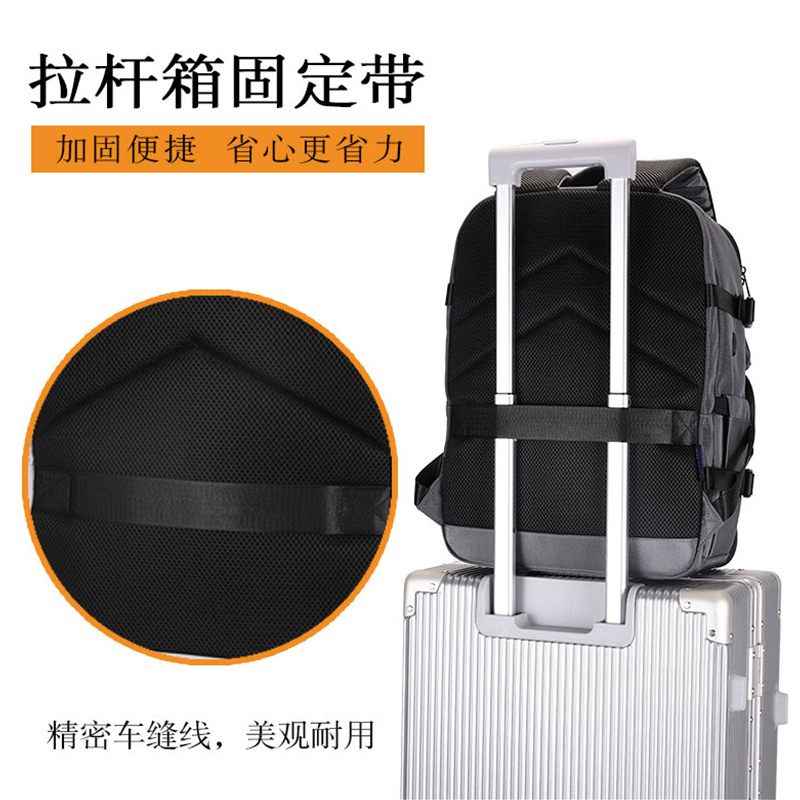 New cross-border fashionable and simple men's backpack, large-capacity water-resistant computer bag, multi-functional casual backpack Application Scenario