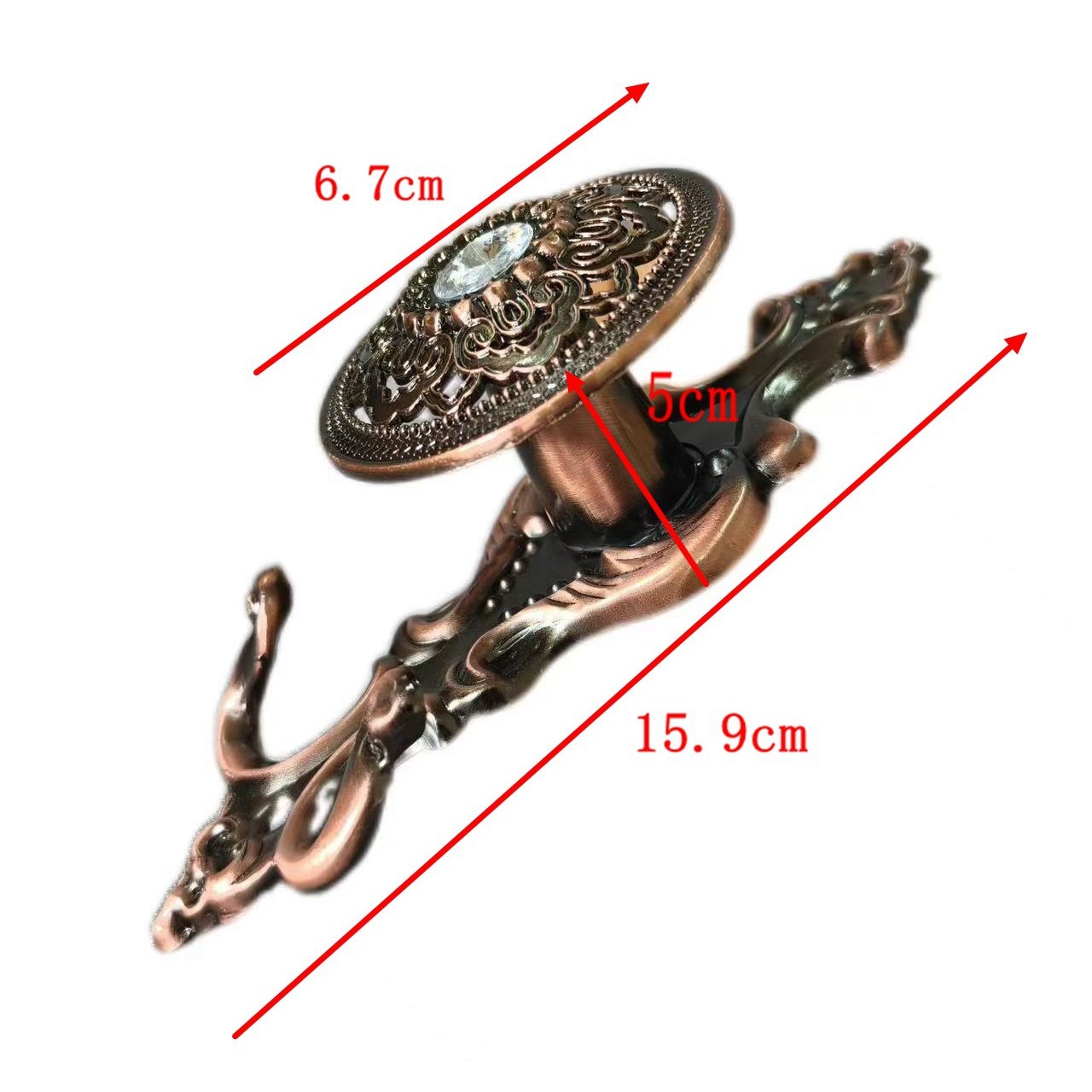 Cross-border curtain wall hooks, shower curtain hooks, door and window hooks, single diamond hooks, curtain hooks, curtain wall hooks factory direct sales Item Picture