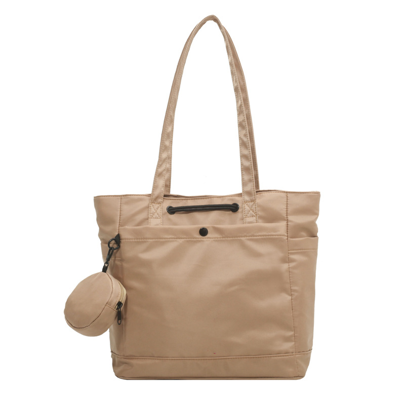 Korean retro and artistic style single-shoulder bag, large-capacity hand-held single-shoulder commuter bag, fashionable and casual tote bag for women Item Picture